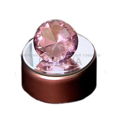 Кристалл розовый 3 см